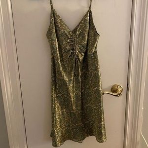zara satin mini dress